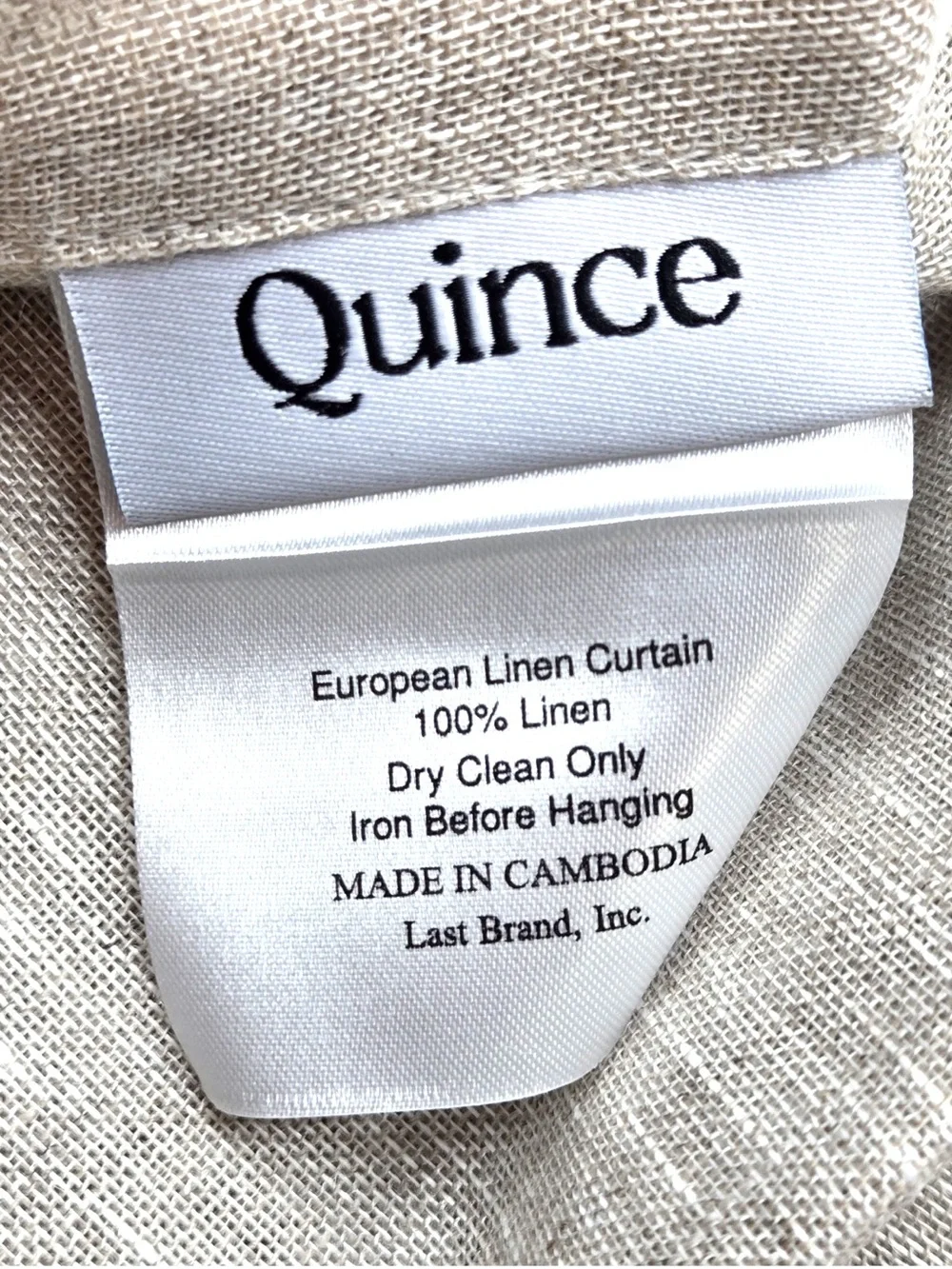 NWT QUINCE Set Of 4 48x96 European Linen Sheer Curtains 9812